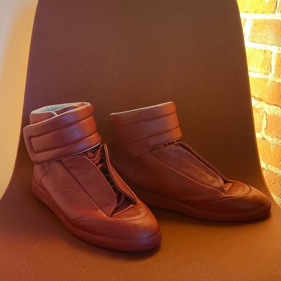 Rare | Maison Martin Margiela Red Future Leather High-top - Picture 2 of 3